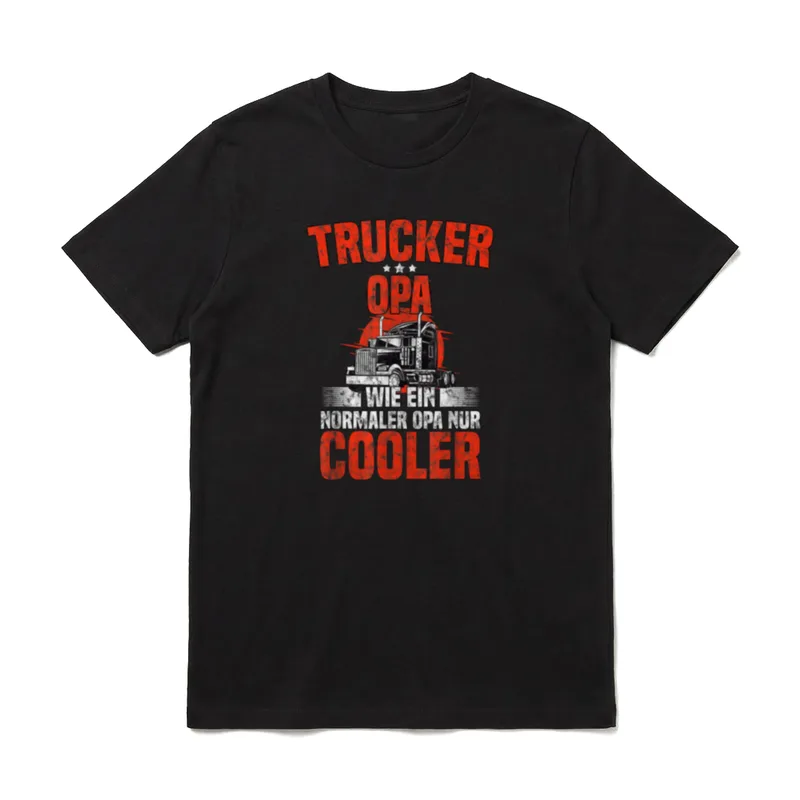 LKW-Fahrer Opa LKW-Fahrer T-Shirt – Klassisches T-Shirt in Schwarz