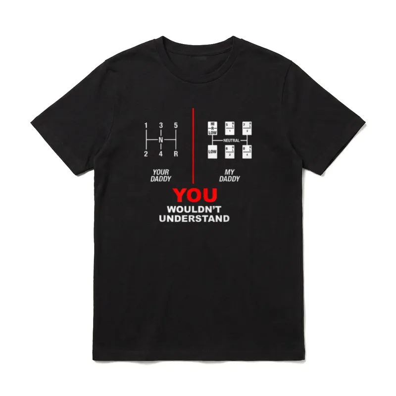 LKW-Getriebe Vater Handschaltung Trucker T-Shirt – Klassisches T-Shirt in Schwarz