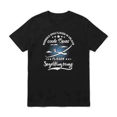 Segelflieger Opa Segelflugpilot Sprüche T-Shirt – Klassisches T-Shirt in Schwarz