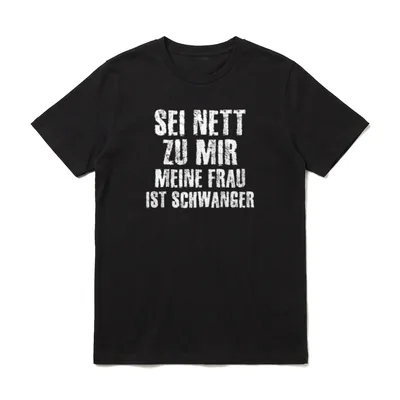 Werdender Vater Lustiger Schwangerschaft T-Shirt – Klassisches T-Shirt in Schwarz