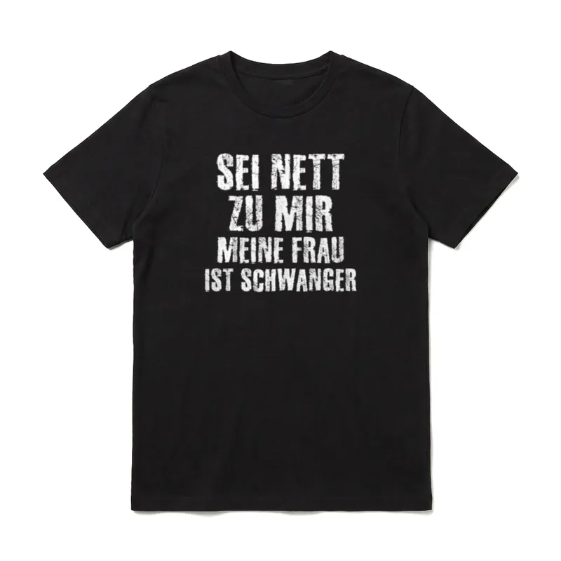 Werdender Vater Lustiger Schwangerschaft T-Shirt – Klassisches T-Shirt in Schwarz