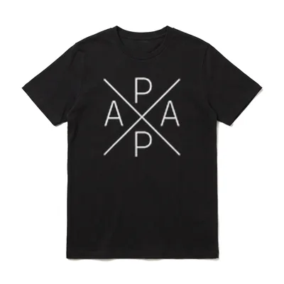 PAPA-Kreuz zum Papa befördert T-Shirt – Klassisches T-Shirt in Schwarz