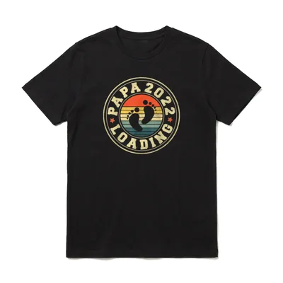 Zukünftiger Papa 2022 Schwangerschaft T-Shirt – Klassisches T-Shirt in Schwarz