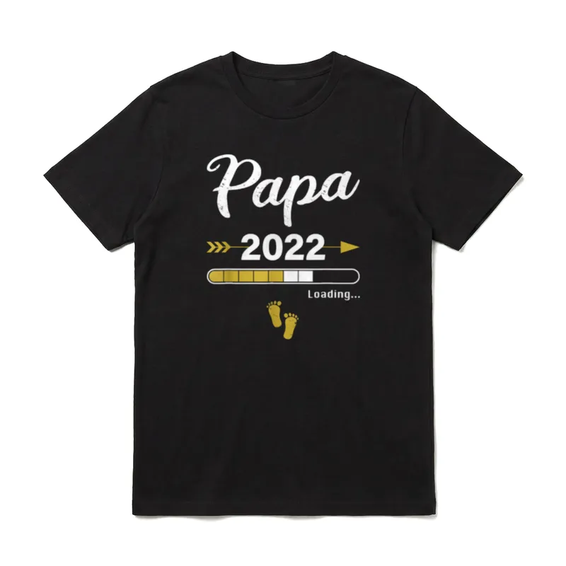 Papa Loading 2022 Werdender Vater T-Shirt – Klassisches T-Shirt in Schwarz