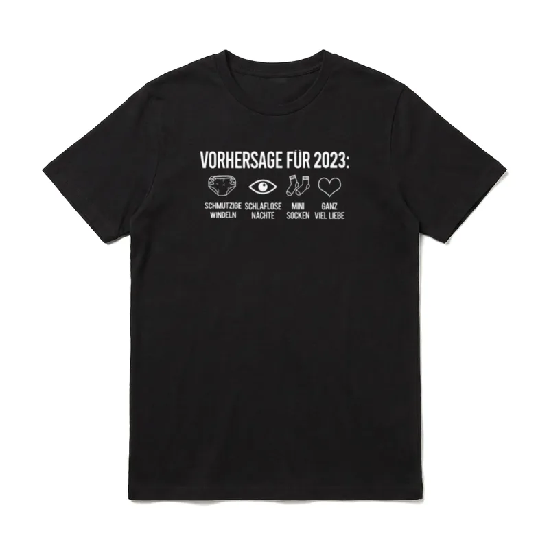 WERDENDER PAPA & WERDENDE MAMA VORHERSAGE T-Shirt – Klassisches T-Shirt in Schwarz