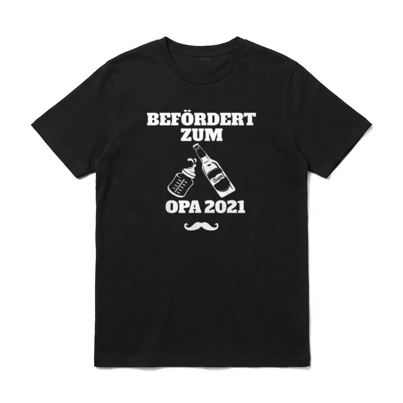 Befördert zum Opa 2021 Schwangerschaft T-Shirt – Klassisches T-Shirt in Schwarz