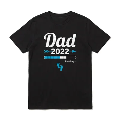 Dad Loading 2022 Werdender T-Shirt – Klassisches T-Shirt in Schwarz