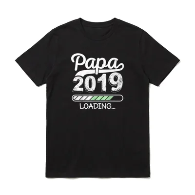 Vater Loading 2019 Werdender T-Shirt – Klassisches T-Shirt in Schwarz