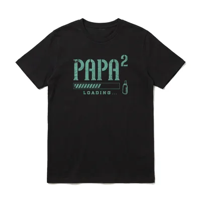 Werdender Papa Zwillinge 2. T-Shirt – Klassisches T-Shirt in Schwarz