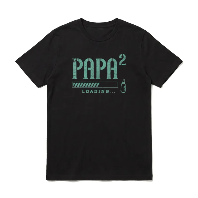 Werdender Papa Zwillinge 2. T-Shirt – Klassisches T-Shirt in Schwarz