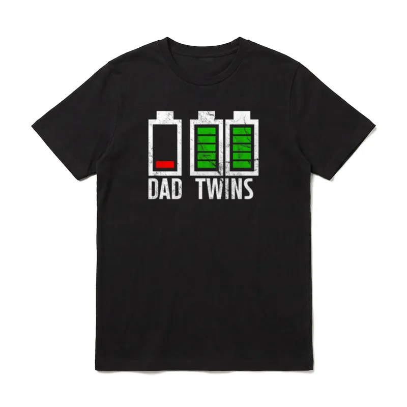 Vater von Zwillingen Leerer T-Shirt – Klassisches T-Shirt in Schwarz