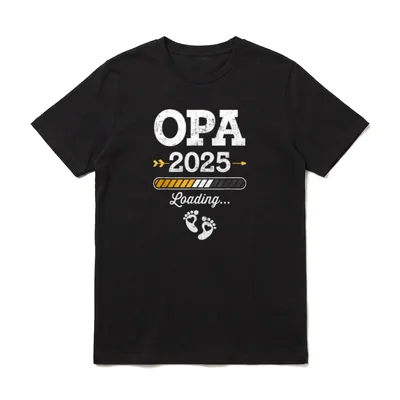 Opa 2025 lädt loading T-Shirt – Klassisches T-Shirt in Schwarz