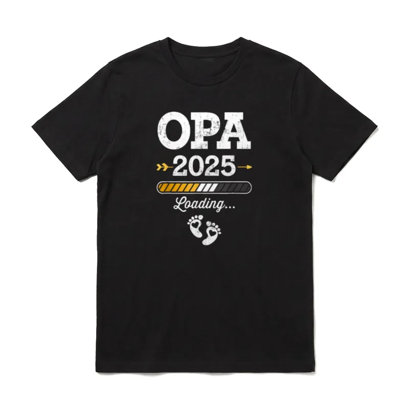 Opa 2025 lädt loading T-Shirt – Klassisches T-Shirt in Schwarz