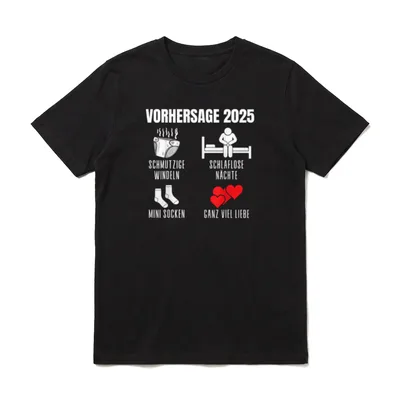 WERDENDE ELTERN VORHERSAGE T-Shirt – Klassisches T-Shirt in Schwarz