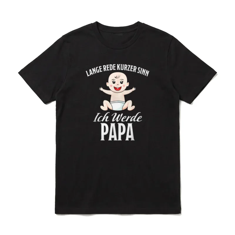 Ich Werde Papa Lustig Schwangerschaft T-Shirt – Klassisches T-Shirt in Schwarz