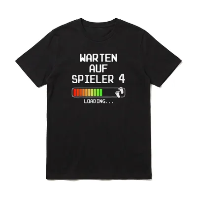 2. Schwangerschaft verkünden Zweites T-Shirt – Klassisches T-Shirt in Schwarz