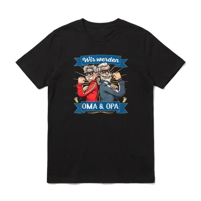 Werdende Großeltern Schwangerschaft Wir T-Shirt – Klassisches T-Shirt in Schwarz