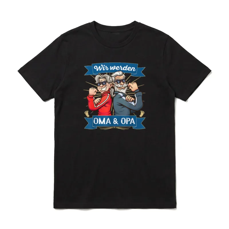 Werdende Großeltern Schwangerschaft Wir T-Shirt – Klassisches T-Shirt in Schwarz