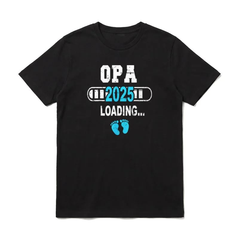 Opa 2025 Loading Werdender T-Shirt – Klassisches T-Shirt in Schwarz