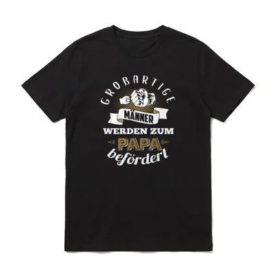 Großartige Männer werden T-Shirt – Klassisches T-Shirt in Schwarz