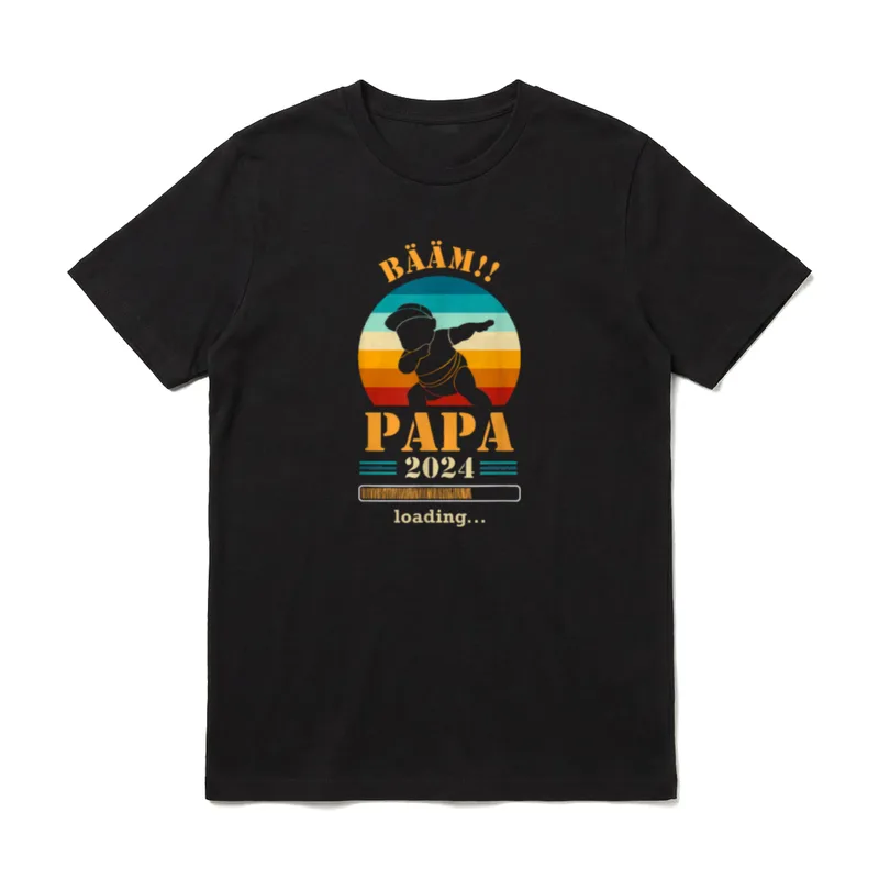 Ich Werde Papa . Baby T-Shirt – Klassisches T-Shirt in Schwarz