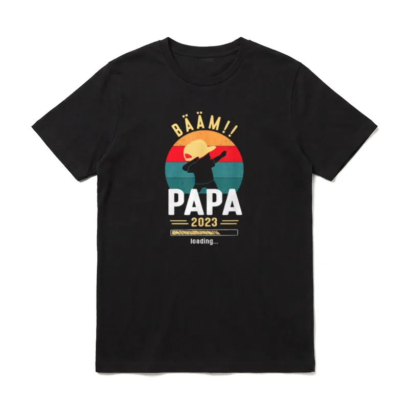 Papa 2023 Loading Dabbing T-Shirt – Klassisches T-Shirt in Schwarz