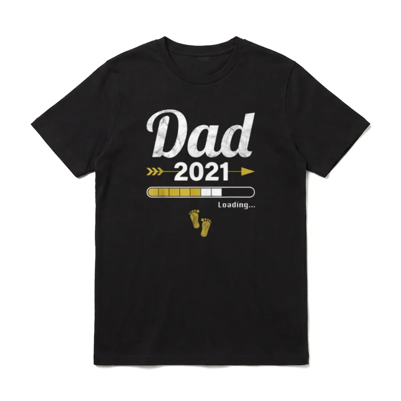 Dad Loading 2021 Werdender T-Shirt – Klassisches T-Shirt in Schwarz