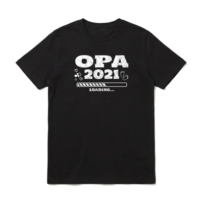 Opa Großvater 2021 Loading T-Shirt – Klassisches T-Shirt in Schwarz