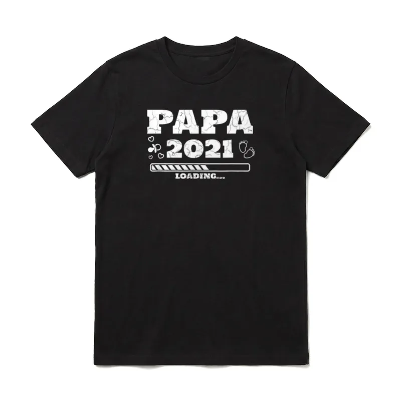 Papa Vater 2021 Loading T-Shirt – Klassisches T-Shirt in Schwarz