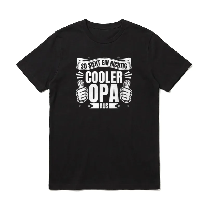 So sieht Bester Opa Werdender Papa T-Shirt – Klassisches T-Shirt in Schwarz