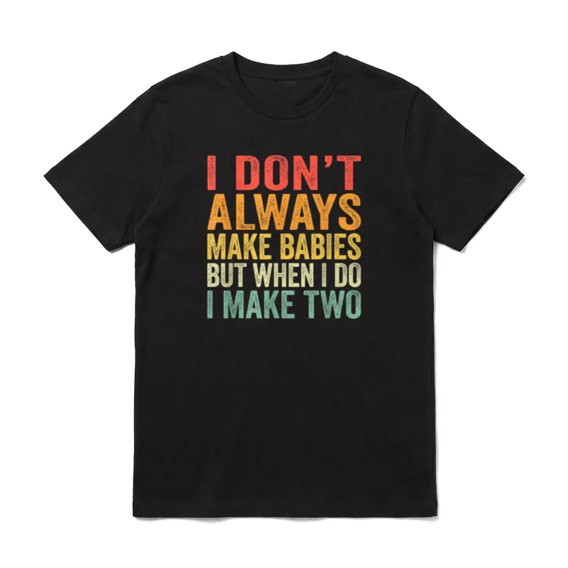 Lustiges Baby Zwillinge T-Shirt – Klassisches T-Shirt in Schwarz