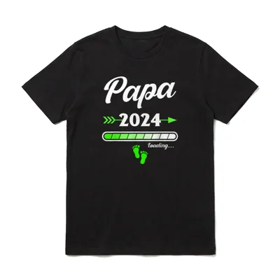 Ich Werde Papa . Baby Ankündigung T-Shirt – Klassisches T-Shirt in Schwarz