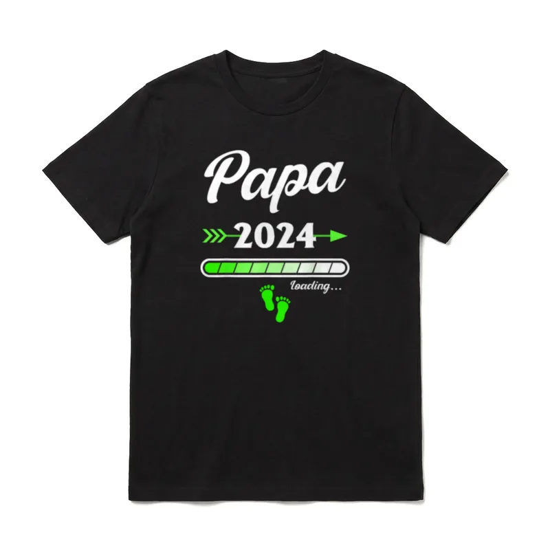 Ich Werde Papa . Baby Ankündigung T-Shirt – Klassisches T-Shirt in Schwarz