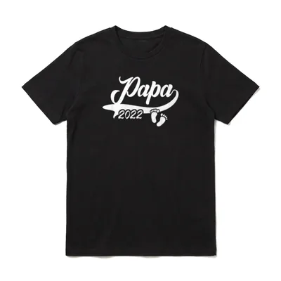 Papa 2022 Werdender Papa zukünftiger T-Shirt – Klassisches T-Shirt in Schwarz