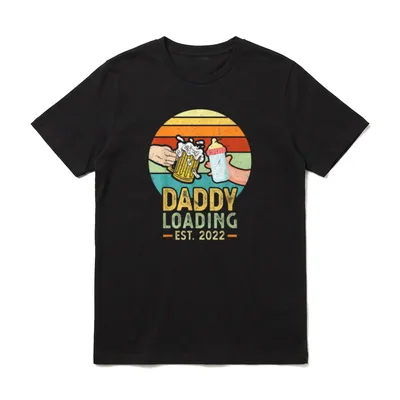Daddy Loading Bald Papa T-Shirt – Klassisches T-Shirt in Schwarz