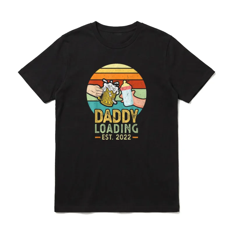 Daddy Loading Bald Papa T-Shirt – Klassisches T-Shirt in Schwarz