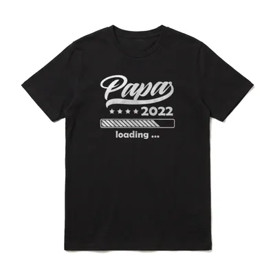 Zukünftiger Papa 2022 Schwangerschaft T-Shirt – Klassisches T-Shirt in Schwarz