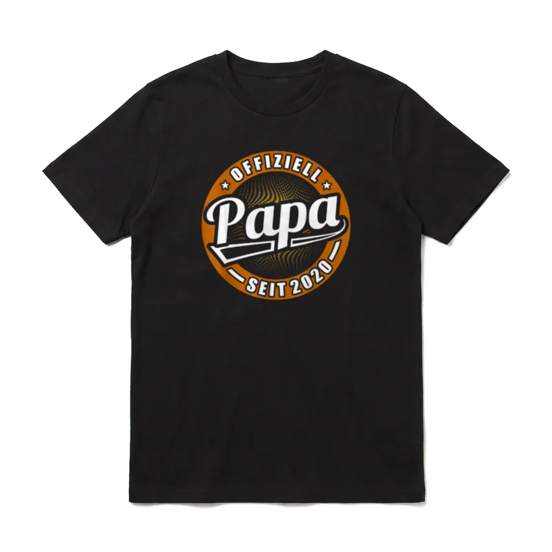 Offiziell Papa Seit 2020 T-Shirt – Klassisches T-Shirt in Schwarz