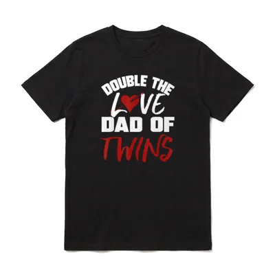 Zwillinge Papa Schwangerschaft Vater T-Shirt – Klassisches T-Shirt in Schwarz