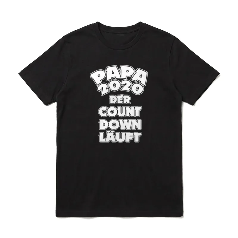 Papa zur Geburt werdender T-Shirt – Klassisches T-Shirt in Schwarz
