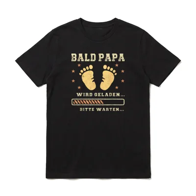 Bald Papa Werdender Vater Baby T-Shirt – Klassisches T-Shirt in Schwarz