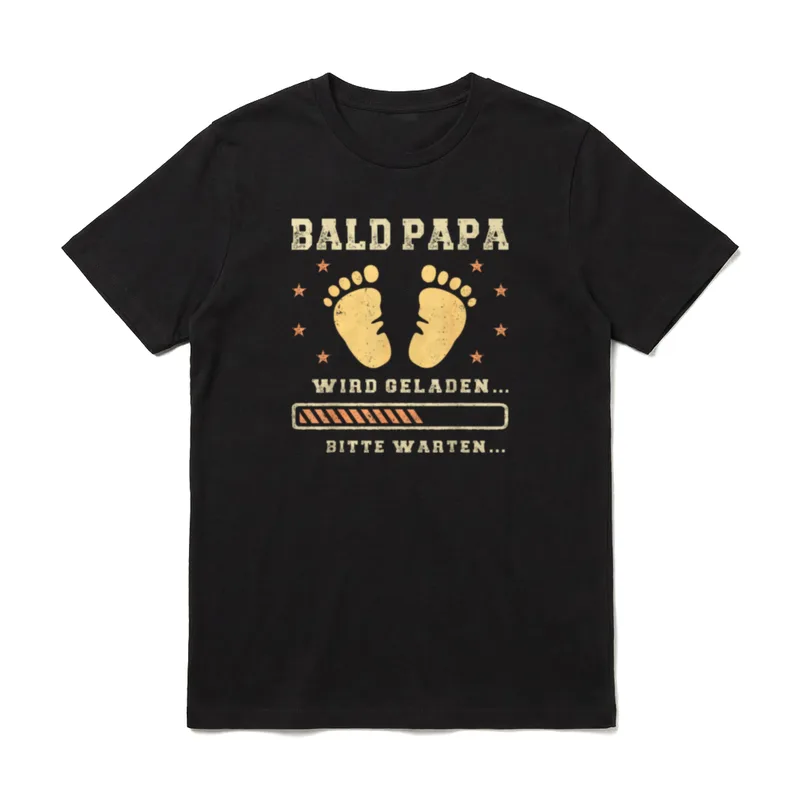 Bald Papa Werdender Vater Baby T-Shirt – Klassisches T-Shirt in Schwarz
