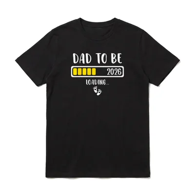 Dad to Be 2026 T-Shirt – Klassisches T-Shirt in Schwarz
