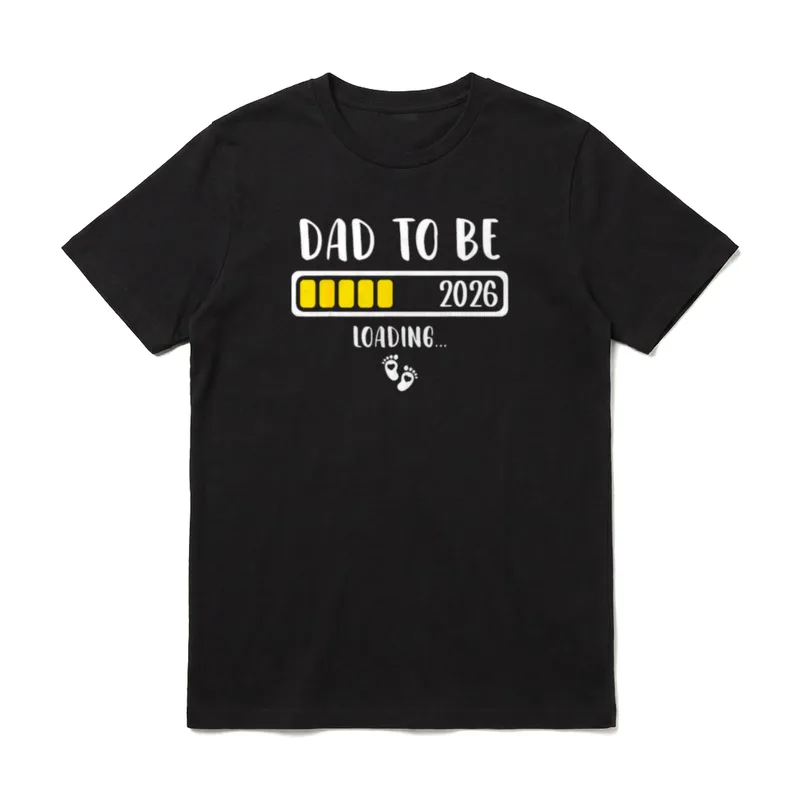 Dad to Be 2026 T-Shirt – Klassisches T-Shirt in Schwarz
