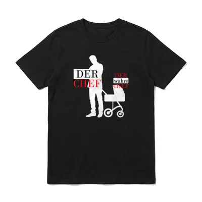 Vater und Baby lustig T-Shirt – Klassisches T-Shirt in Schwarz