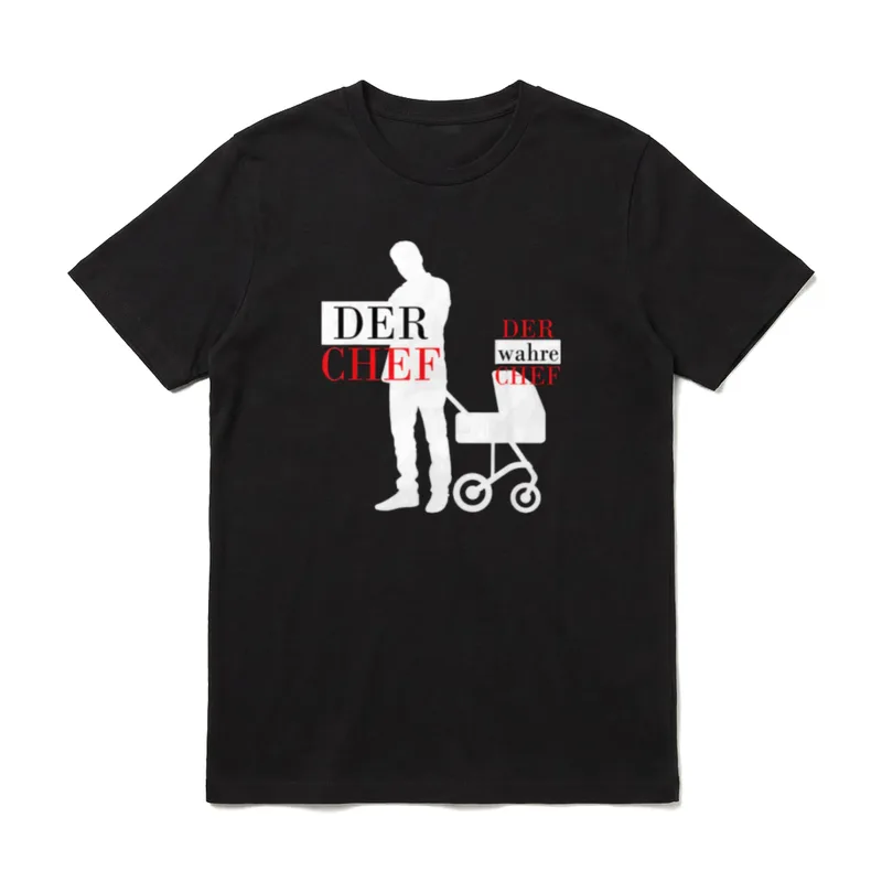 Vater und Baby lustig T-Shirt – Klassisches T-Shirt in Schwarz