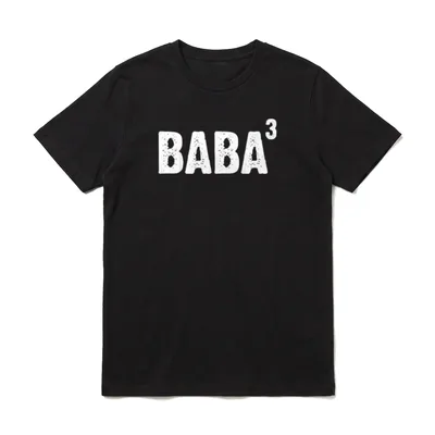 Baba hoch drei Türkischer Papa T-Shirt – Klassisches T-Shirt in Schwarz