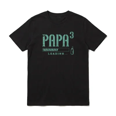 Werdender Papa Drillinge 3. T-Shirt – Klassisches T-Shirt in Schwarz