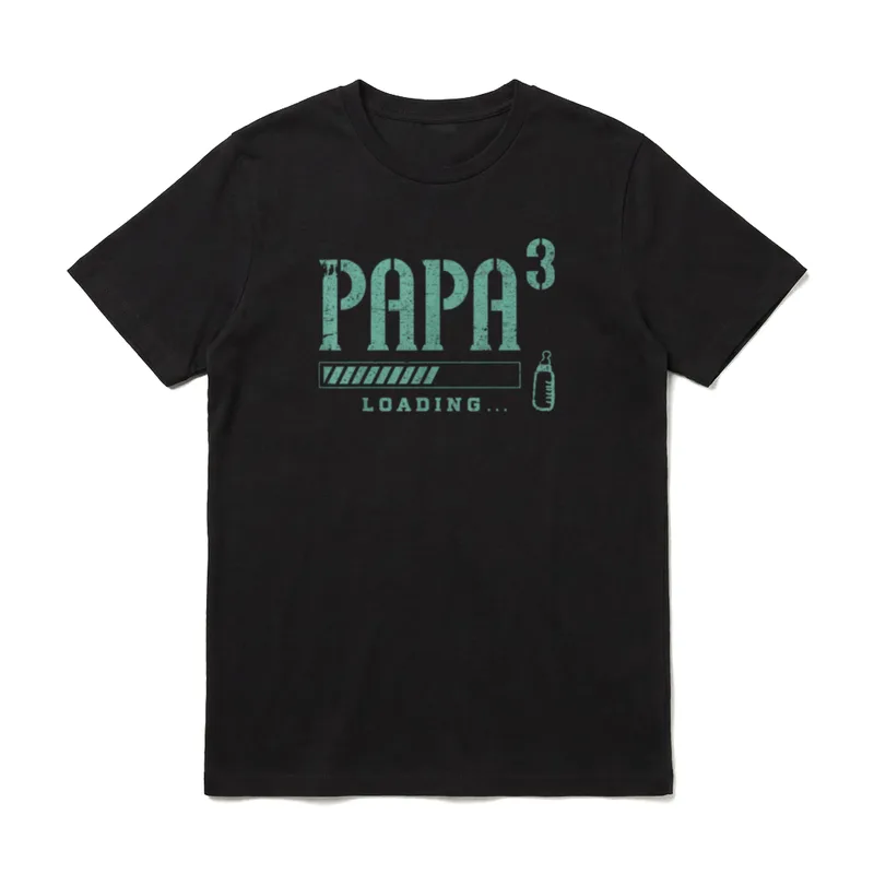 Werdender Papa Drillinge 3. T-Shirt – Klassisches T-Shirt in Schwarz