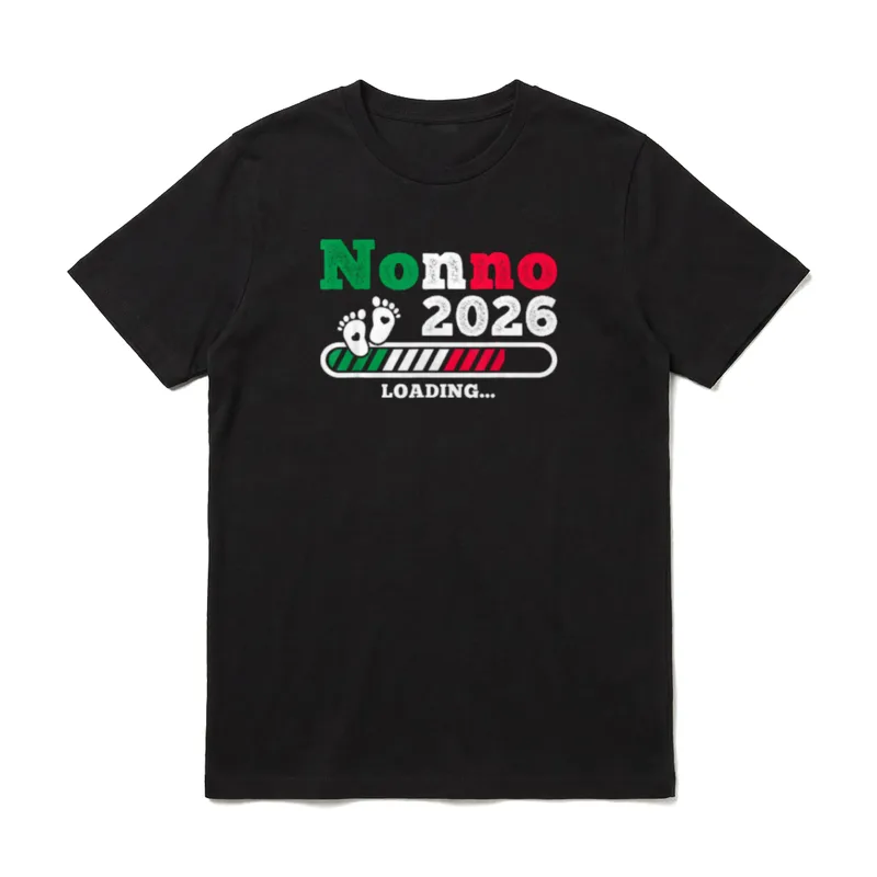 Italien Nonno 2026 Loading T-Shirt – Klassisches T-Shirt in Schwarz